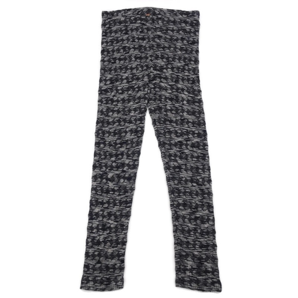 Free People Black & White High Waisted Leggings M